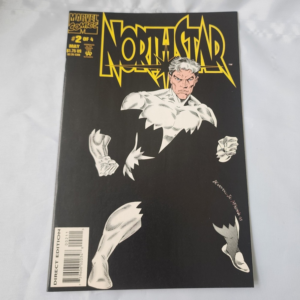 Northstar #2 Marvel Comic Book May 1994 Direct Edition FN B&B Clean Small Run